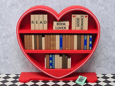 Miniature Decorative Heart Bookcase