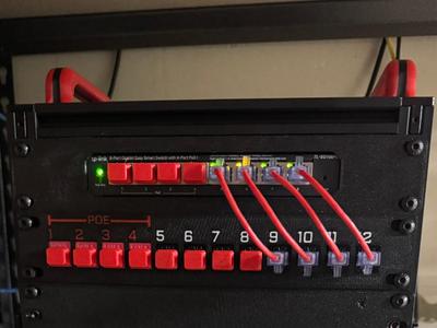 10" Rack TP-Link TL-SG108PE Network Switch Mount