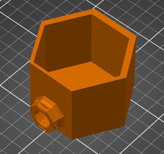 Multiboard - Hexagonal 33mm opening gluestick holder