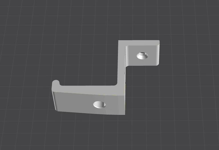 Single Headphone hook for under desk