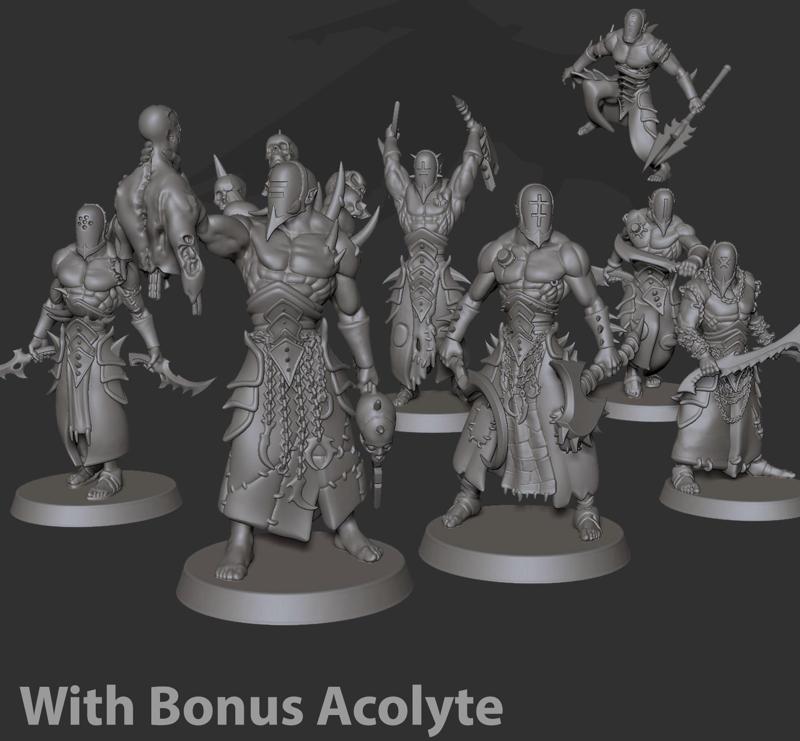 Wracked Warriors With Acolyte Leader - Cursed Elves