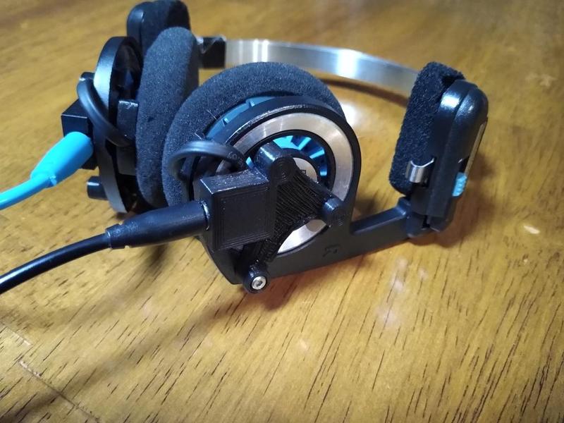 Koss PortaPro Exchangable Cable Mod - Right Side