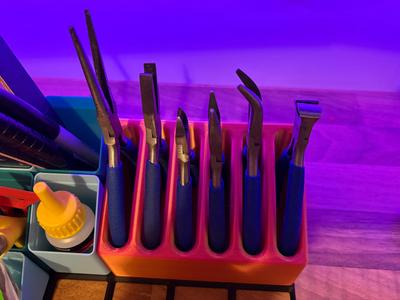 Gridfinity Vertical Mini Plier Holder x 6