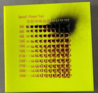 Laserparametertest for Snapmaker an other lasers