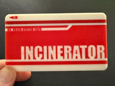 Resident Evil Zero (0) Incinerator Keycard