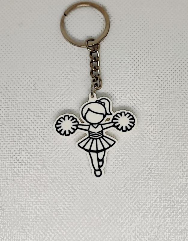 Cheerleader keychain #2