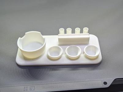 Paint Tray With 4 brush holders added