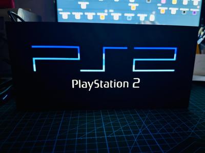 PlayStation 2 - Light up Logo / Sign - Sony PS2 