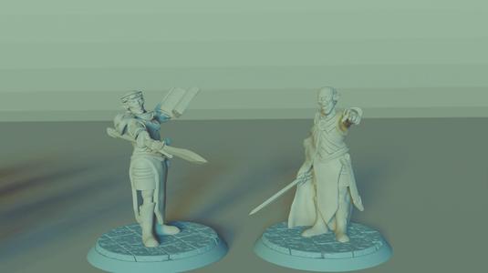Elven Leaders Set, 2 Miniatures, Dungeons&Dragons !FREE!, !SUPPORTS!