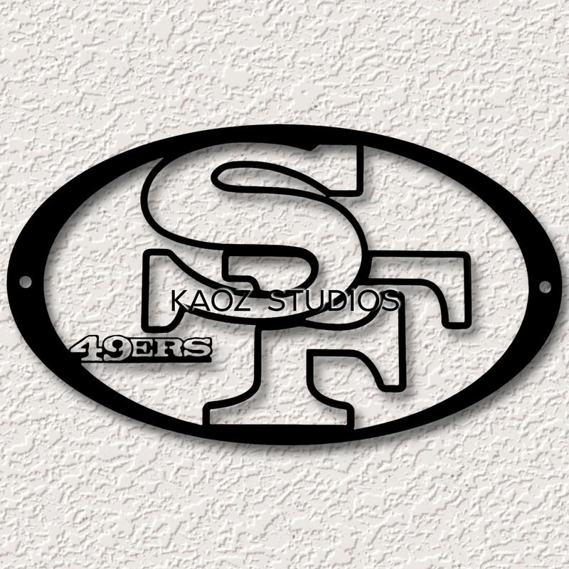 49ers sign football team logo San Francisco 49ers wall art home decor