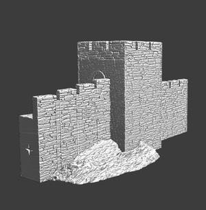 Rising wall and tower - modular castle system