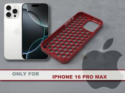 Iphone 16 Pro Max - Cover Hexagon design