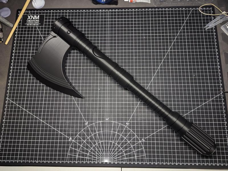 Threaded Futuristic Viking Axe