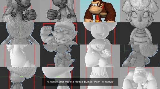 Nintendo Collection - Super Mario 8 Models