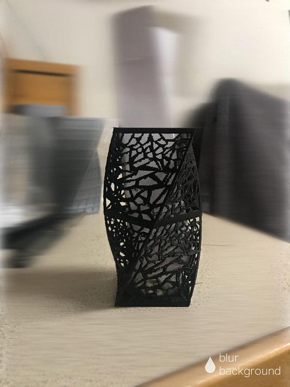 voronoi tealight candle holder vase
