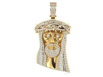 Jesus face pendant