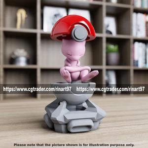 mew in the pokeball from pokemon