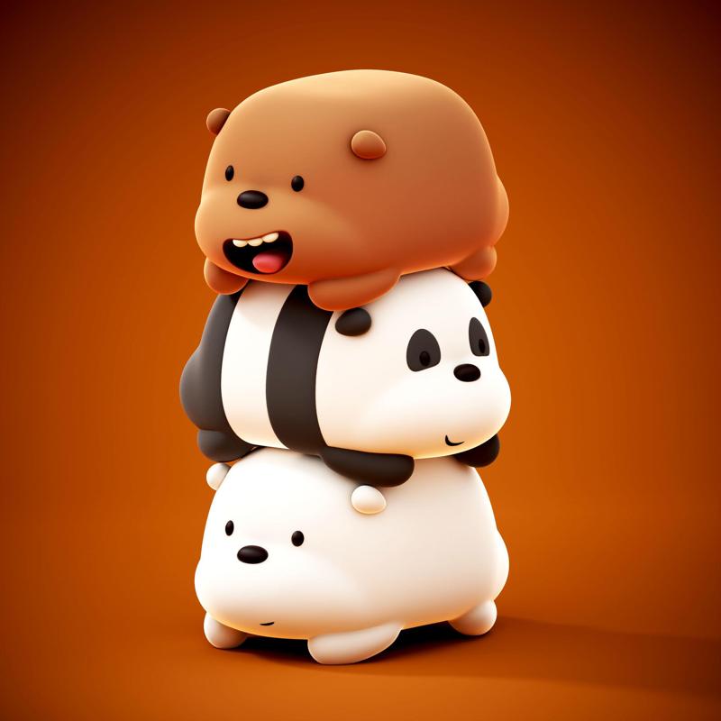 WE BARE BEAR PRE-SUPPORTED  NO SUPPORT VERSION