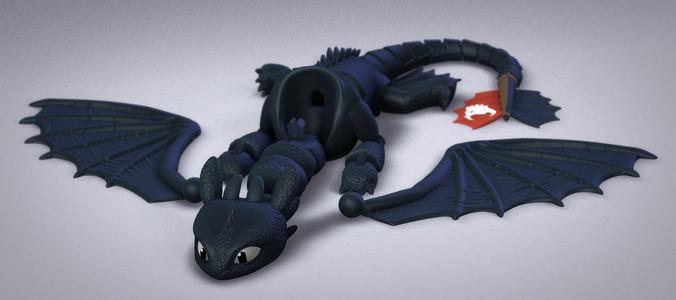 Flexi Toothless Dragon Remake