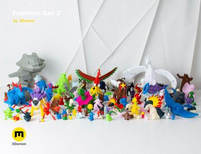 Pokemon Second Generation Low Poly