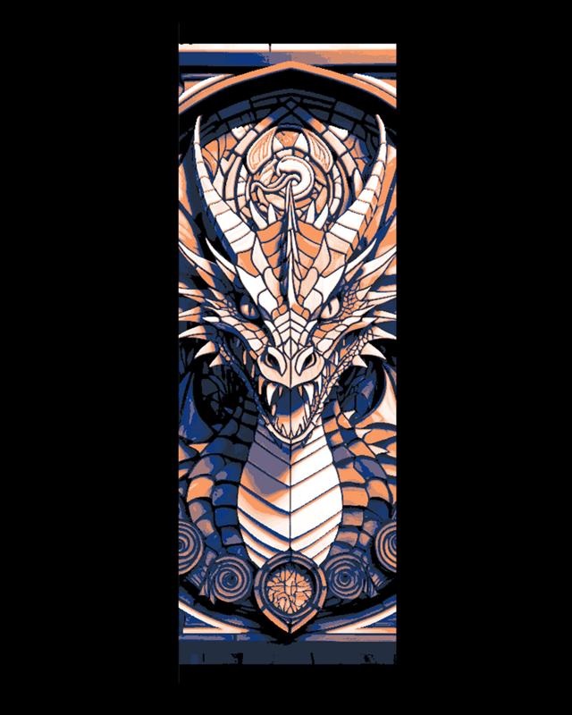 Layered Mosaic Dragon Designs - Set of Bookmarks