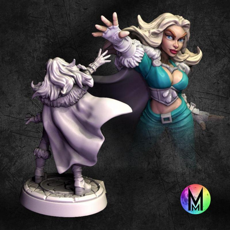 Elf Sorceress - Nova the Frost Elf Sorceress ( Frost themed High Elf Sorcerer )