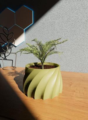 Planter Pot STL 3D Print File v.1, Digital Download for 3D Printing, Home Decor Planter Pot for Plants & Flowers