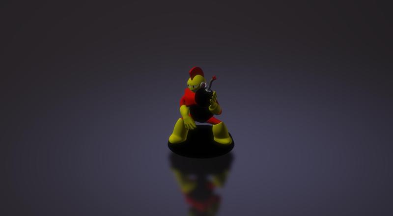 Bombman - Megaman 1 - Robot Master - Figure and Miniature