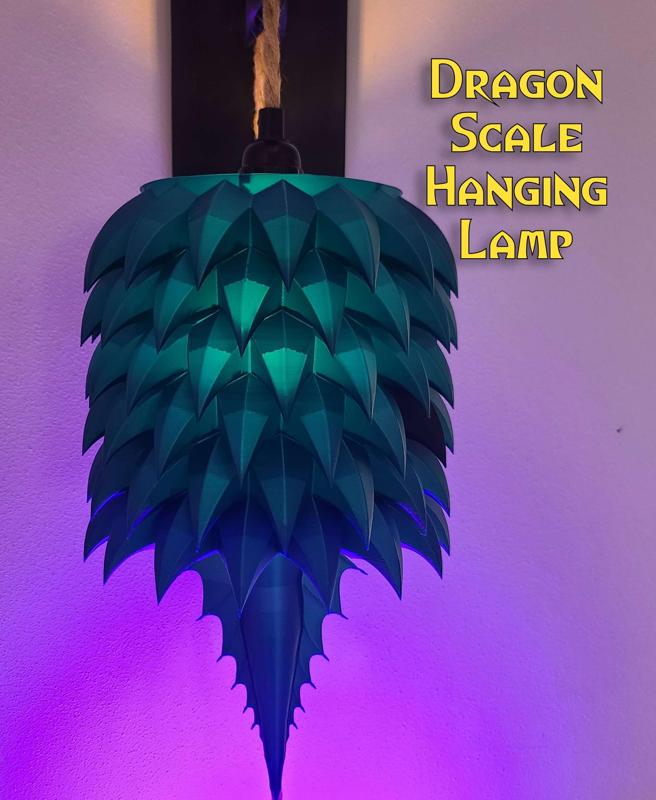 Dragon Scale Hanging Lamp #FunctionalArt #LAMPSXCULTS