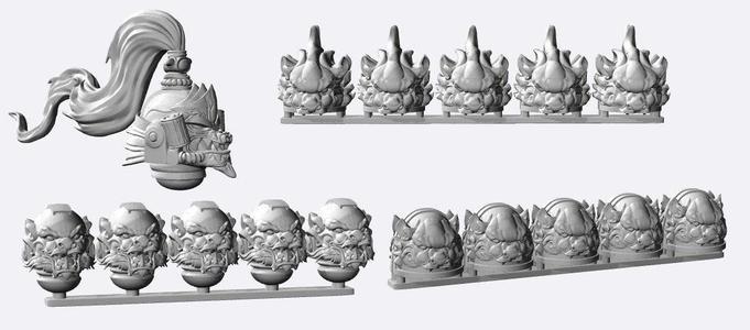 printable space warriors ancient chinese set