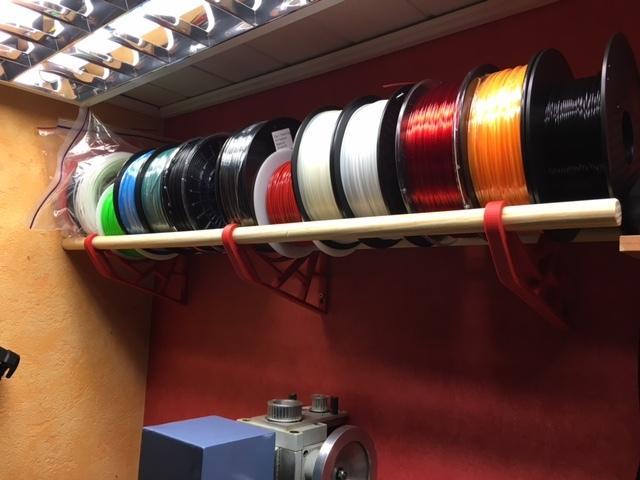 Rack for filament spools 