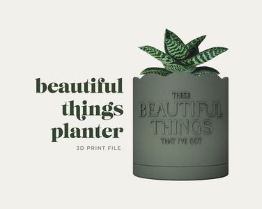 Beautiful Things Planter 3D Print File STL