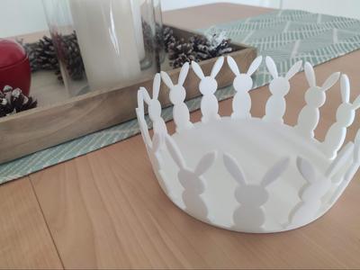 Decorative Bowl with Bunnies - Version 1