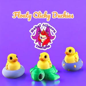 Floaty Clicky Duckies - 3 floats included