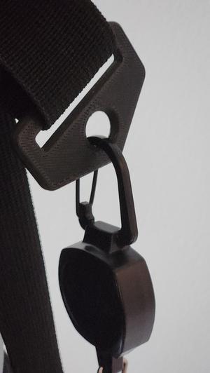 35mm Webbing Ring Hook for ID badge, etc