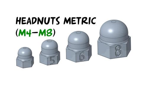 Headnuts metric M4 M5 M6 M8