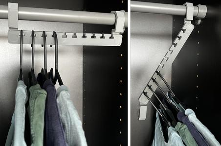 Space saving hanger - Print-In-Place, Parametric