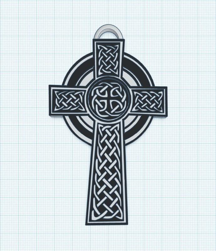Celtic cross pendant