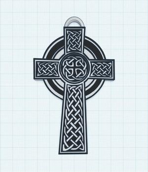 Celtic cross pendant