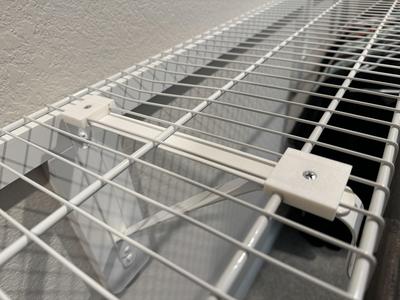 Universal Wire Shelf to Closet Rod Shelf Support Bracket Attachment Clips