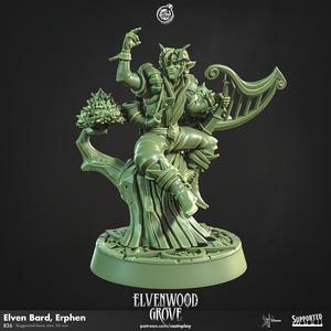 Elven Bard, Erphen (Pre-Supported) | Cast n Play