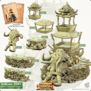 Goblins Fort (Pre-Supported) - Terrain Essentials | Cast n Play