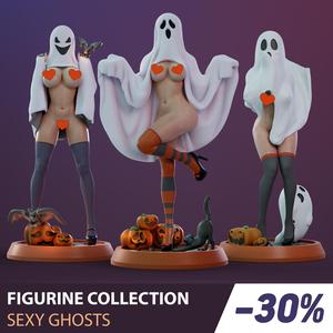 FIGURINE COLLECTION / SEXY GHOSTS / 3 PIECES