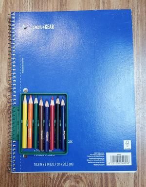 Colored Pencil Holder For Spiral Notebooks