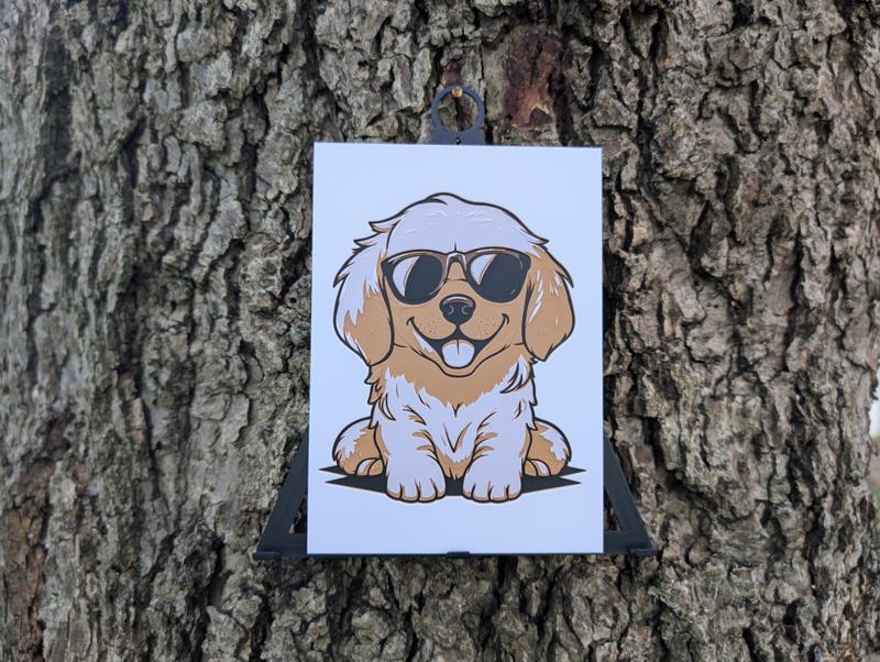 Personified Animals - Cool Pup Filament Painting
