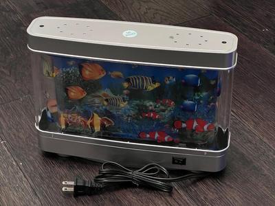 Frutiger Aero Fish Lamp Modification: Built-in Speaker + Button