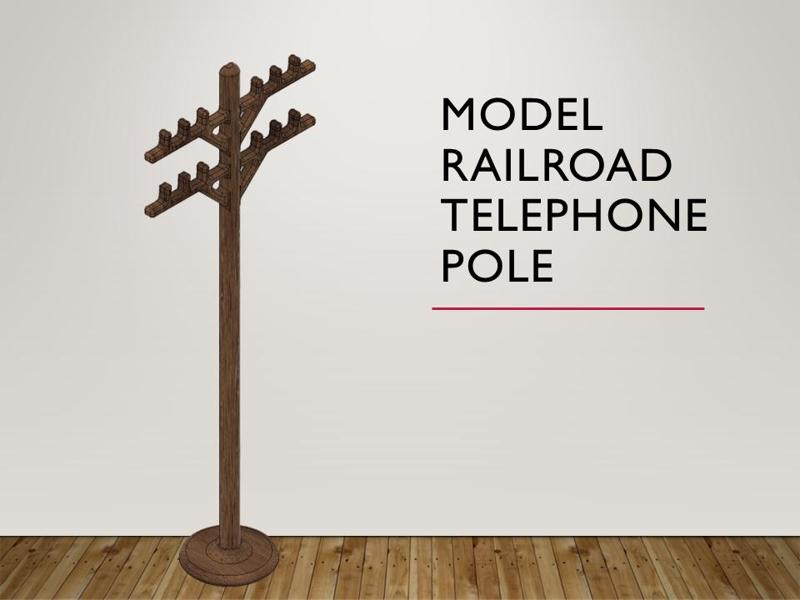 Model Train/Railroad Telephone Pole