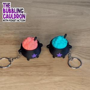 Fidget Cauldron Keychain - Halloween