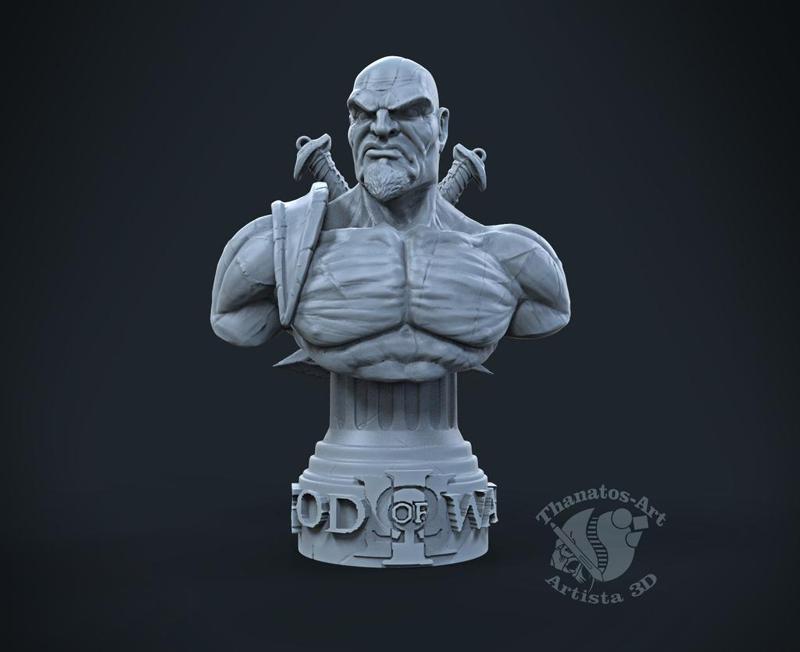 Kratos Bust 