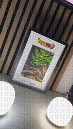 3D Printed Picture Frame Broly - Inspired by DragonBall Super